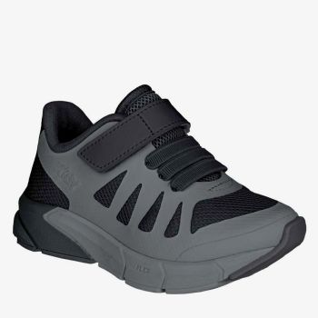 Baskets lacées à pression - Noir/Gris- Kidy