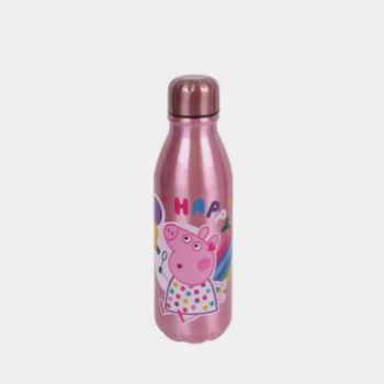 Gourde aluminium 600 Ml Peppa Pig - Rose - Disney