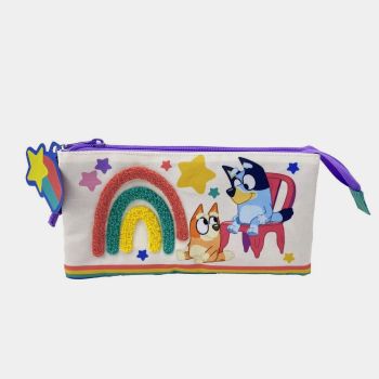 Trousse Bluey rainbow 3 compartiments - Multicolore