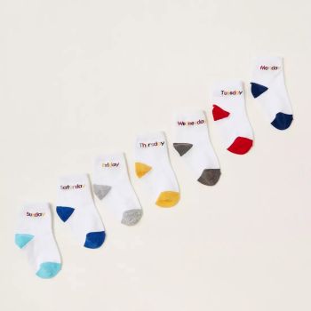 Lot de 07 paires de chaussettes bébé - Multicolore - Juniors
