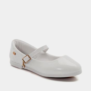 Ballerine blanche à boucle - Klin