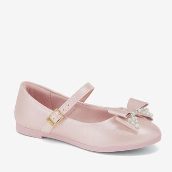 Ballerine à nœud perlé - rose - KLIN