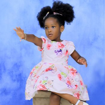 Robe de cérémonie fille Hello Kitty à petites manches - Rose