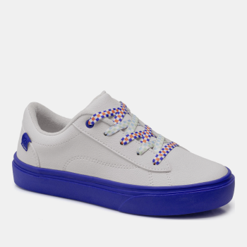 Baskets garçon à semelles bleues- Blanc - Klin