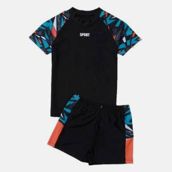 Maillot de bain sport 3pcs - Noir 