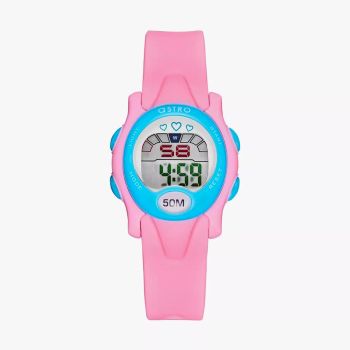 Petite montre Numérique  - Rose/Bleu - Astro