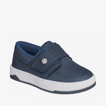 Baskets style mocassins à pression - Bleu - Kidy