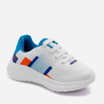 Basket garçon - Blanc/bleu/orange - Klin