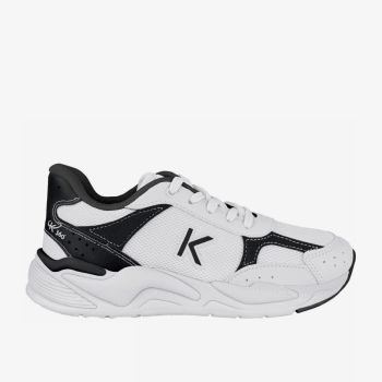 Baskets K pour garçon - Blanc/Noir - Kidy
