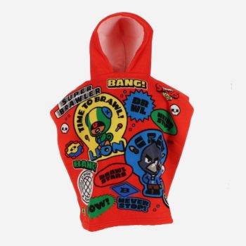 Poncho serviette 50x100cm brawl stars - Multicolore - Coriex