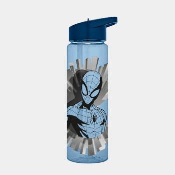 Gourde plastique avec embout Spiderman 600ml - Bleu - Disney