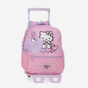 Sac à dos + trolley Hello Kitty 28cm - Rose