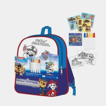 Sac à dos à colorier 39cm Pat patrouille - Multicolore - Nickelodéon