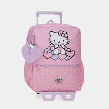 Sac à dos + trolley Hello Kitty 33cm - Rose
