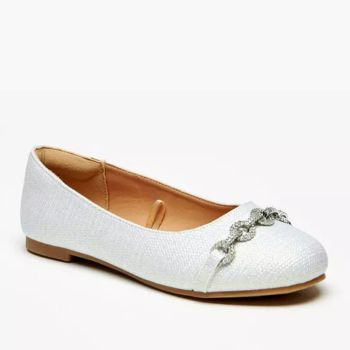 Ballerine à strass - Argenté - Céleste 