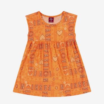 Robe simple Love - orange fluor - bee Loop