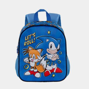 Sac à dos 3D Sonic  Let's Roll 31 CM - Bleu - SONIC 