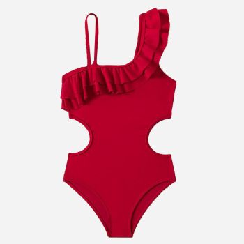 Maillot de bain décolleté 1 pce - Rouge