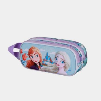 Trousse double 3D reine des neiges - Multicolore - Disney