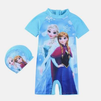 Maillot de bain reine des neiges 2 pces - multicolore