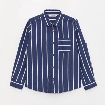 Chemise bleue à rayures blanches - LC Waikiki