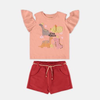 Ensemble Haut et short - Rose/Rouge - Up baby