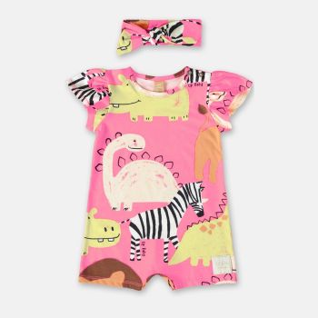 Ensemble Barboteuse et bandeau assorti - Multicolore - Up baby