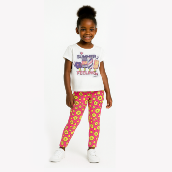 Ensemble T-shirt et collant - Multicolore - Bee Loop