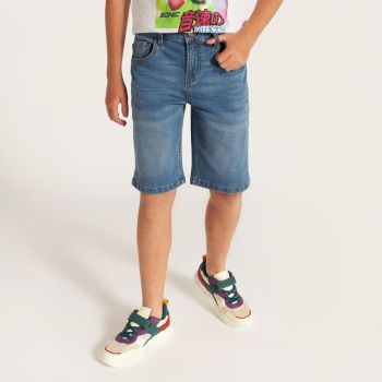 Bermuda jeans  pour garçon - Bleu - Juniors