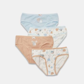 Lot de 4 caleçons pour fille - Multicolore - Waikiki