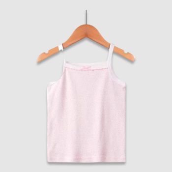 Sous corps à bretelles pour fille - Rose