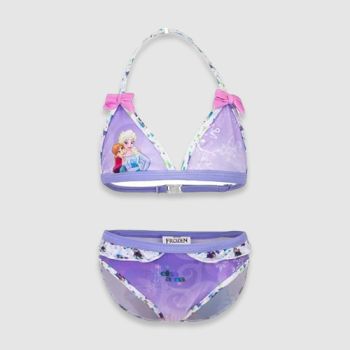 Maillot de bain 2 pièces fille reine des neiges - Violet - Disney