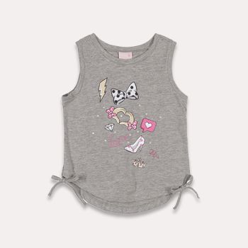 T-shirt fille - Gris - Quimby