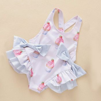 Maillot de bain décolleté 1pce - Multicolore