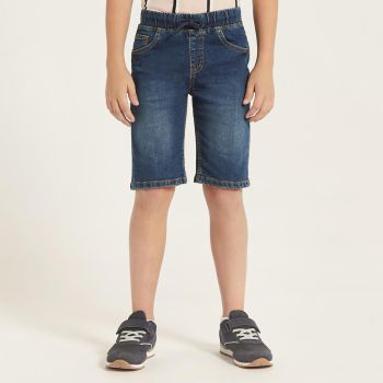 Bermuda à corde jean - Bleu foncé - Juniors