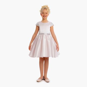 Robe à ceinture argenté - Beige - Pamina