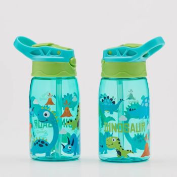 Gourde en Tritan avec paille Dino 500 ML- Vert - water Revolution