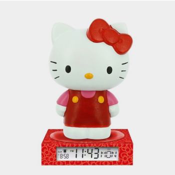Réveil 3D Hello Kitty avec veilleuse - Rouge/Blanc - KIDS 