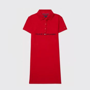 Robe polo Imprimé - Rouge foncé - Tommy Hilfiger