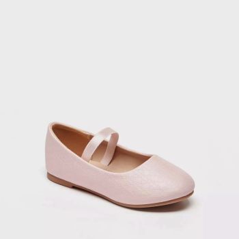 Ballerine corde élastique fille - Rose - flora bella