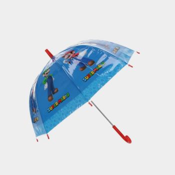 Parapluie transparent Super mario - Bleu 