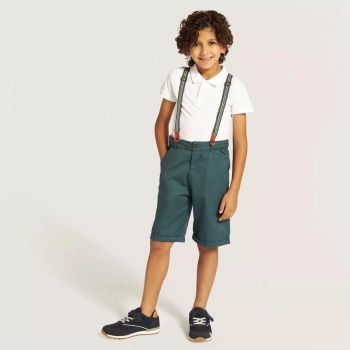 short bermudas avec bretelle - vert - Juniors