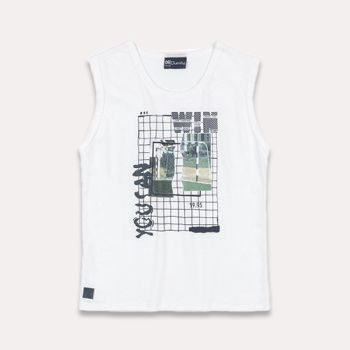 T-shirt démembré you can - Blanc - Quimby