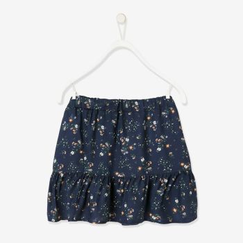 Jupe imprimée à volant  - Vertbaudet