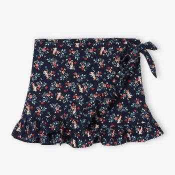 Jupe portefeuille fleurie - Vertbaudet