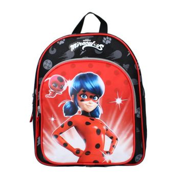 Sac à dos ladybug 31 cm - Rouge/noir - Disney