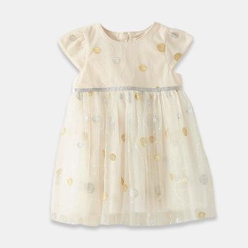 Robe bébé fille en tulle - Beige - Juniors