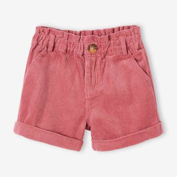 Short en velours - Rose - Vertbaudet