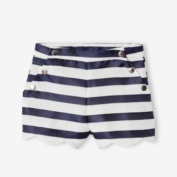 Short à rayures bleu - Vertbaudet