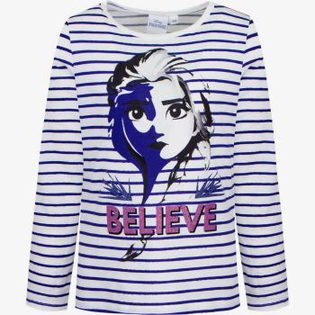 Body longues manches Believe à rayures - Blanc/bleu - Disney